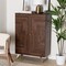 Baxton Studio Graceland Mid-Century Modern Transitional Walnut Brown Finished Wood Shoe Cabinet 233-13274-ZORO - alternate 6